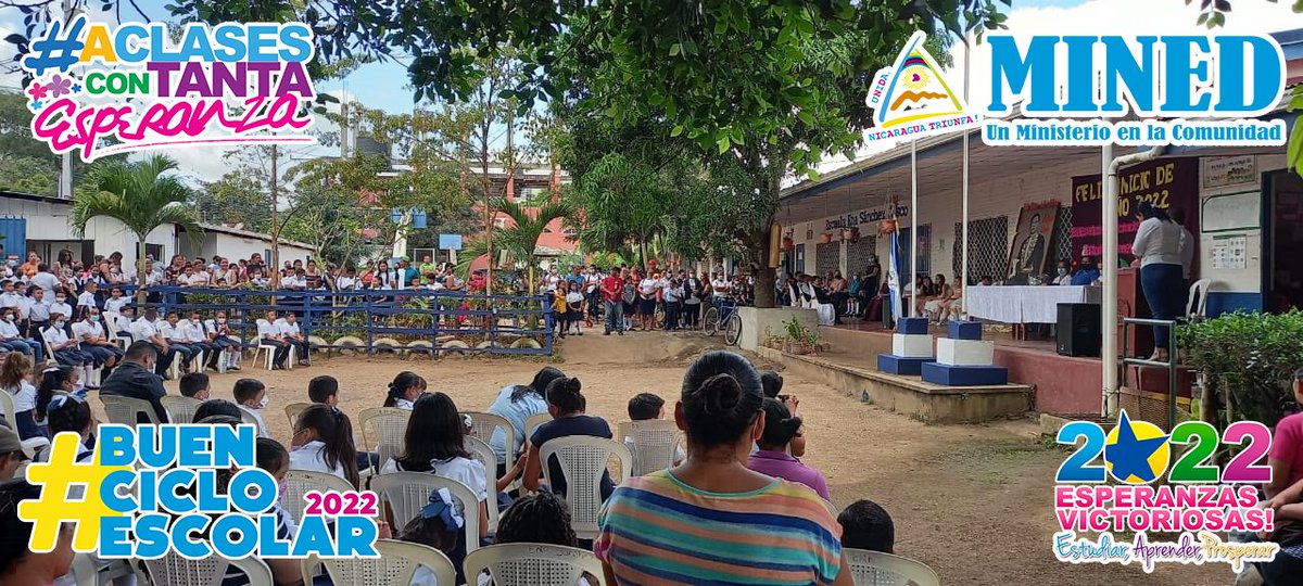 #BuenCicloEscolar22
Comunidad Educativa del municipio de Quilalí, celebra el inicio del Buen Ciclo Escolar 2022.
#TodosJuntosAClases
#AClasesConTantaEsperanza