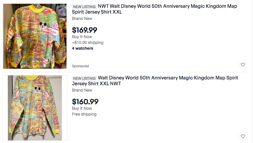 13d_riera's tweet image. I hate it here. 

A few hours into their release and eBay is going crazy with the Vintage Map Crocs and Spirit Jersey. 

#Disney #MagicKingdom #VaultCollection