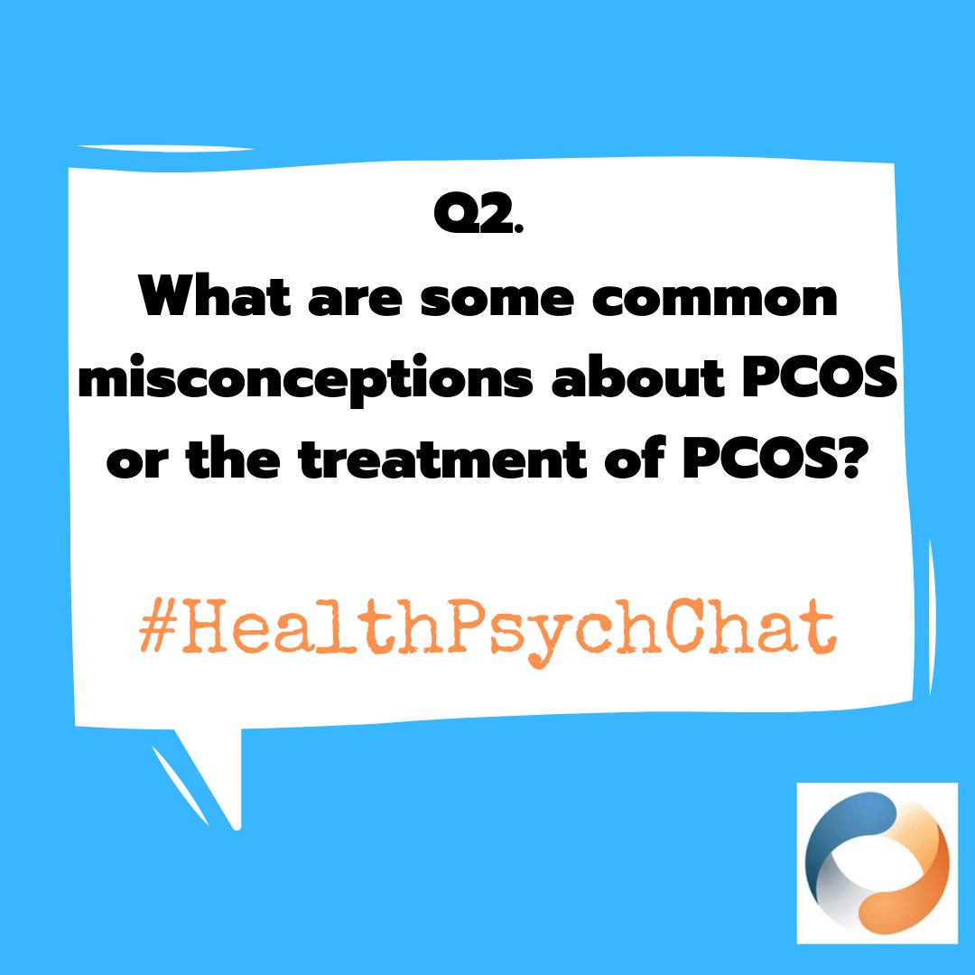Q2. It’s time for our next question! What are some common misconceptions about PCOS or the treatment of PCOS?

#HealthPsychChat