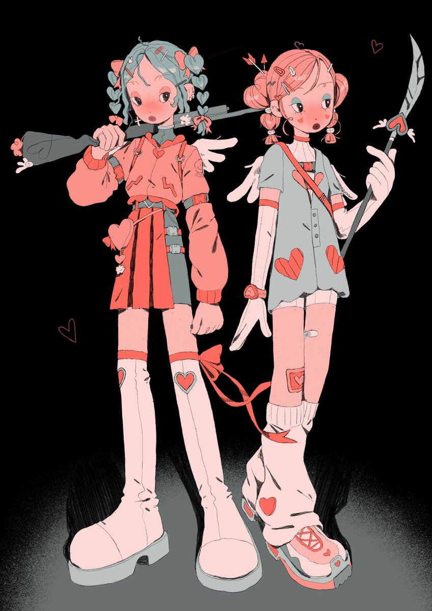 mawawiz's tweet image. cupids with alternative weapons 💘