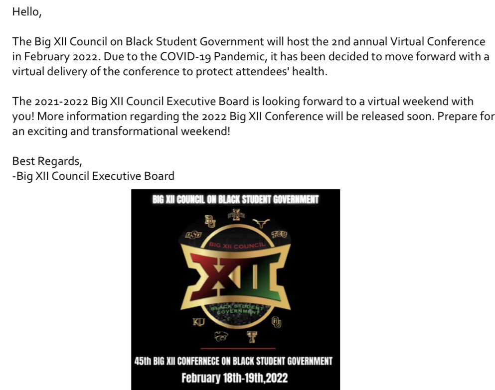 Thank you all for your understanding. We are looking forward to a transformational weekend!!  ✊🏾