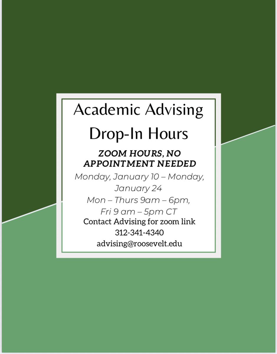 RUAcaAdv's tweet photo. Today 1/24 is the last day to add/drop a course!! Head over to our walk ins to meet with an advisor. https://t.co/Ngh0T9X1rd