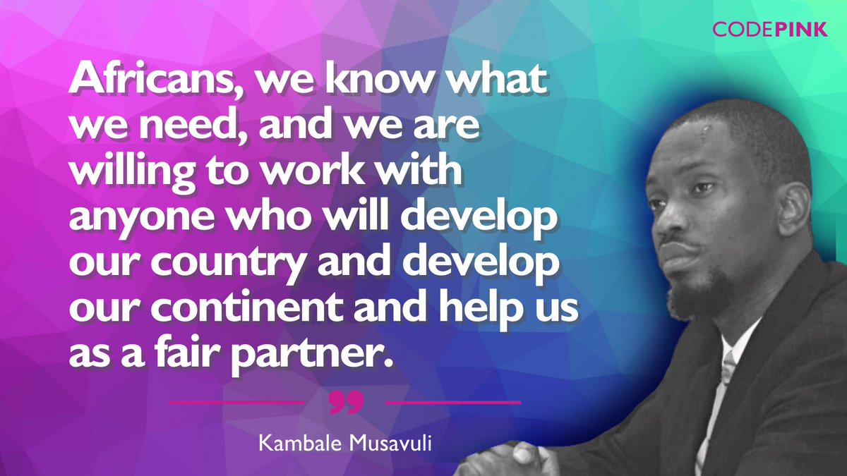 chinanotenemy's tweet photo. It isn’t up to the U.S., western European colonial powers, or anyone else to decide what Africa needs! @kambale explains why many African states have accepted China as a partner and investor. #ChinaIsNotOurEnemy #CooperationNOTConflict @codepink https://t.co/CKMLcAauYh