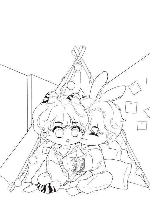 wanna color this but now is quite late 🥲🥺 