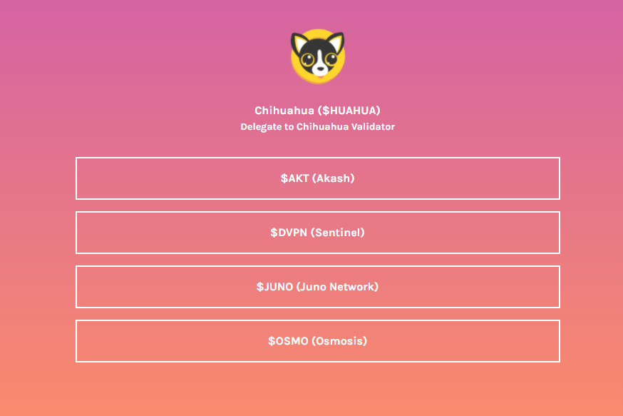 vimaboy's tweet photo. If you are doing staking it's better to redelegate to Chihuahua Validator ๐ฅณ๐๐ฅณ
Don't miss huge stakedrops
Hurry up guys don't miss this Chance
$HUAHUA, $OSMO, $ATOM, $JUNO,
@ChihuahuaChain
@osmosis
@JunoNetwork
@junoswapdex
#memecoin #tipwars https://t.co/rV1RQuBOnB