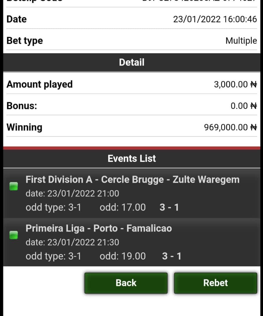 ebiiogwu's tweet photo. I never doubted for once that you would help me with a winning odd @masterpickzbet and you have surpassed my expectations and now you deserve every appreciation.
#Nigeriavstunisia #NIGTUN #Buhari #Okoye #MondayMotivation #Iwobi #CheTot #Gabon #AfricanCupofNation2022 #MercyAigbe https://t.co/ZoIXPsDMII