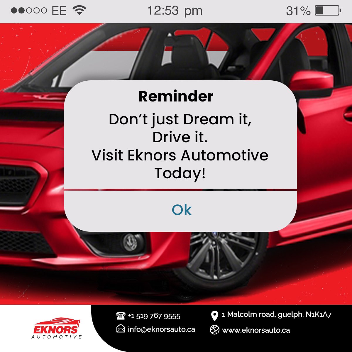 At Eknor Automotive,we look forward to provide you with best services and affordable cars.

We are the right place for your car purchase and car upgrade.

#car #dealership #eknorsauto #sales #Automobile #DoneWithCovid #Bitcoin #stockmarkets #guelph #Ontario #Canada