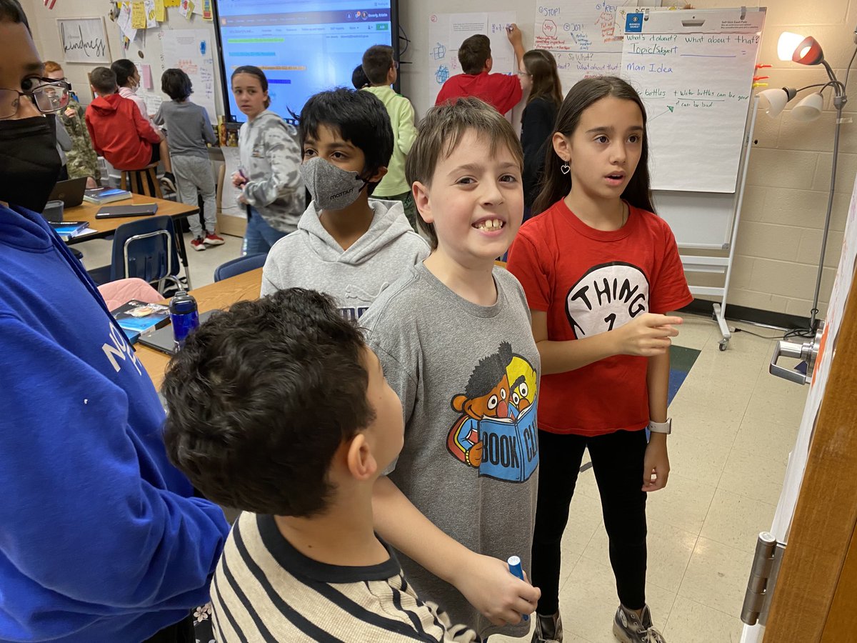 This is one of my favorite math strategies!  Students work in rotating groups and have to solve the problem in a way that has not been used.  Lots of great conversation! #sharonstrong ⁦<a href="/SharonElemS/">Sharon Elementary</a>⁩