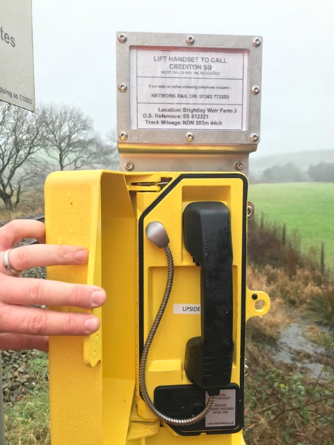 The DAC Limited Label Holder provides external (to telephone) protection for location labels mounted on UWC telephones in order to provide the user with the necessary information when contacting the signalman.

These photographs show the Label Holder in the Wales &amp; Western Region
