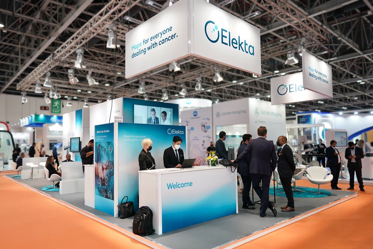 Elekta's tweet photo. Welcome to #ArabHealth2022! If you're in Dubai, we hope you'll visit us at Elekta booth SB130 and let us show you our latest innovations, which we designed to streamline RT delivery, improve the patient experience and potentially enable more people access to care. #WeBuildHope https://t.co/YurrgL10b0