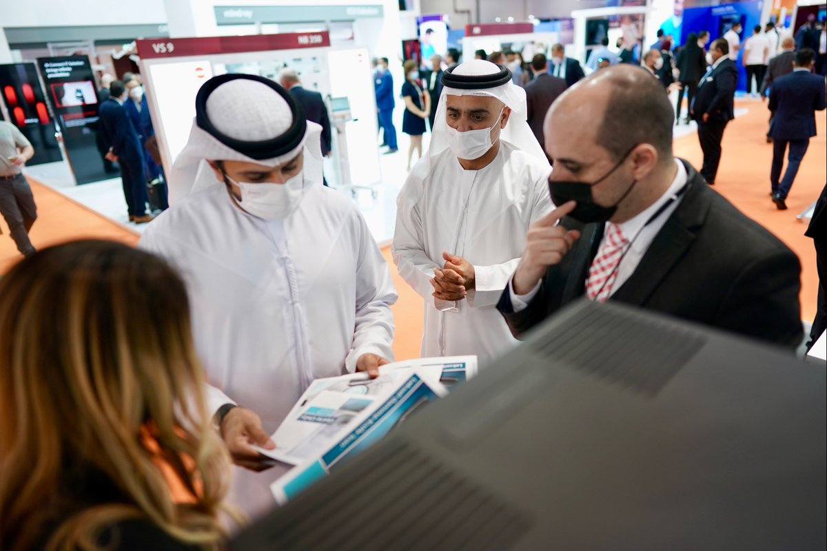 Elekta's tweet photo. Welcome to #ArabHealth2022! If you're in Dubai, we hope you'll visit us at Elekta booth SB130 and let us show you our latest innovations, which we designed to streamline RT delivery, improve the patient experience and potentially enable more people access to care. #WeBuildHope https://t.co/YurrgL10b0