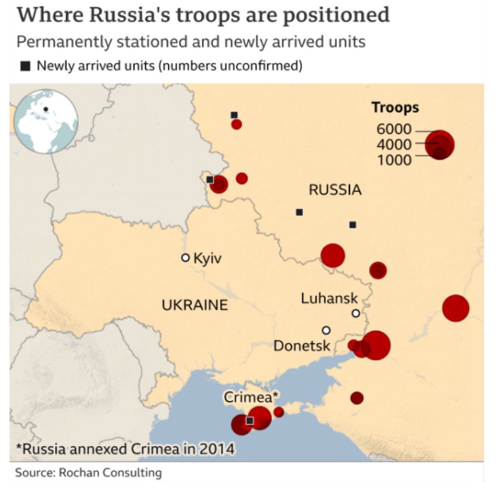 تمركز جنود #روسيا حول #أوكرانيا