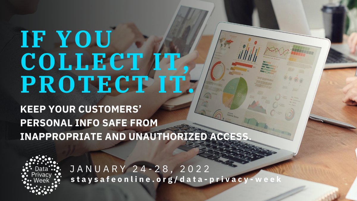 This #DataPrivacyWeek (Jan. 24 - 28), remember that #privacy is everyone's business. If you collect it, protect it. 

staysafeonline.org/data-privacy-w…