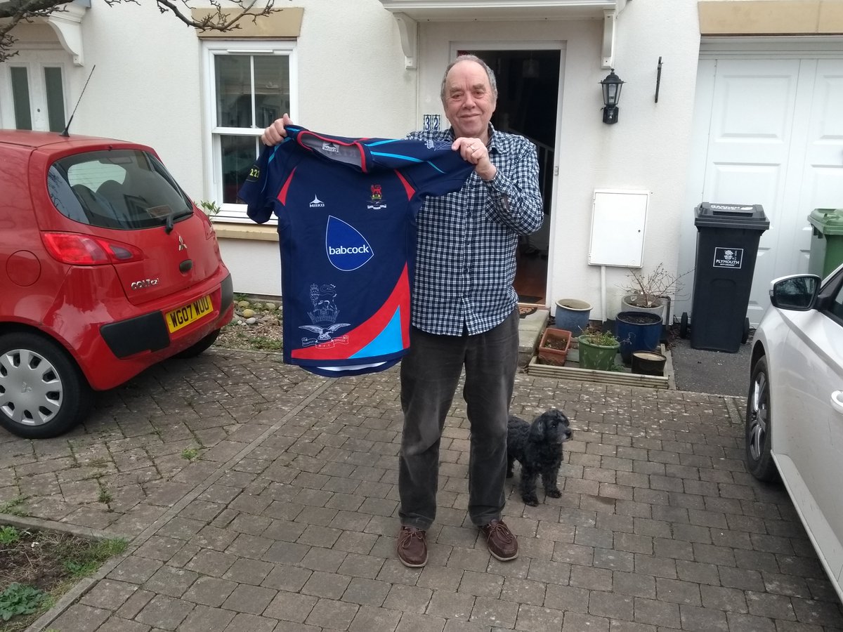 A MASSIVE DONATION OF RUGBY SHIRTS FROM DEVONPORT SERVICES RUGBY CLUB…
Huge thanks  to Devonport Services RFC in Plymouth  and to Mike Yeats (pictured) in particular, for a massive donation of Rugby shirts - so many that they filled a Skoda Fabia car to bursting point.