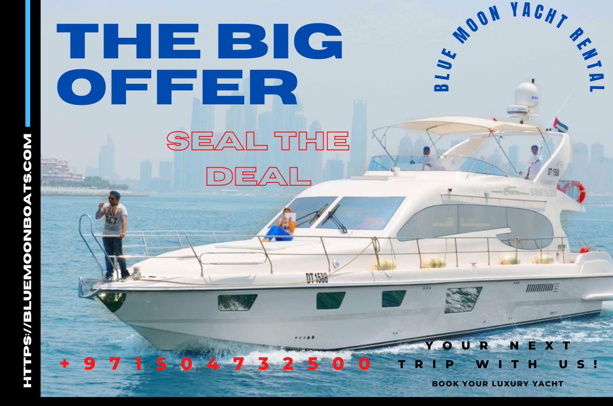 bluemoonboats's tweet photo. Hurry up ! Best offers available 
Call on WhatsApp +971504732500
Visit : https://t.co/2XlfclAdKJ

#yacht #rental  #ride #yachthiredubai #yachtrentaldubai #yachtridedubai #dubaiyachts   #yachtcharterdubai  #yachtpartydubai #rentalyachts #yachtpartydubai  #yachting #Dubai https://t.co/f5Cw93N9cu