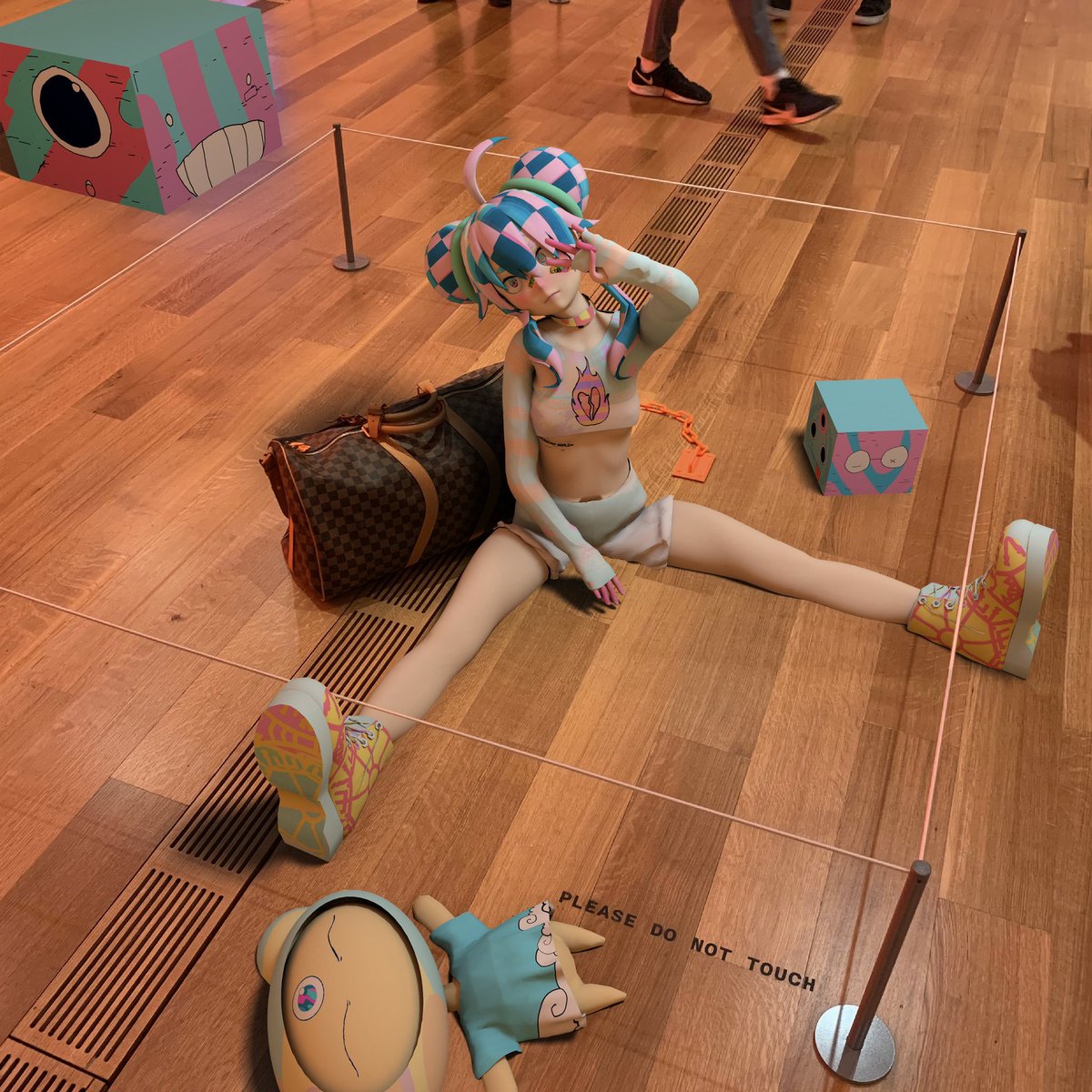 3CC0__'s tweet photo. Yameii at Off-White Exhibition https://t.co/RRGh5kV4Ji