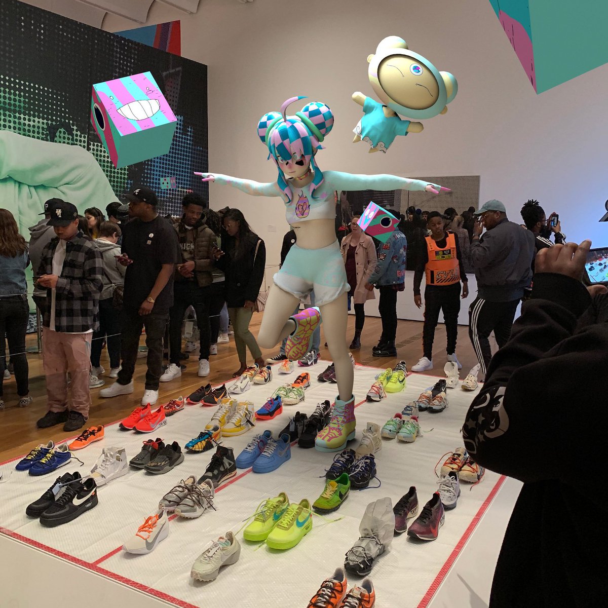 3CC0__'s tweet photo. Yameii at Off-White Exhibition https://t.co/RRGh5kV4Ji