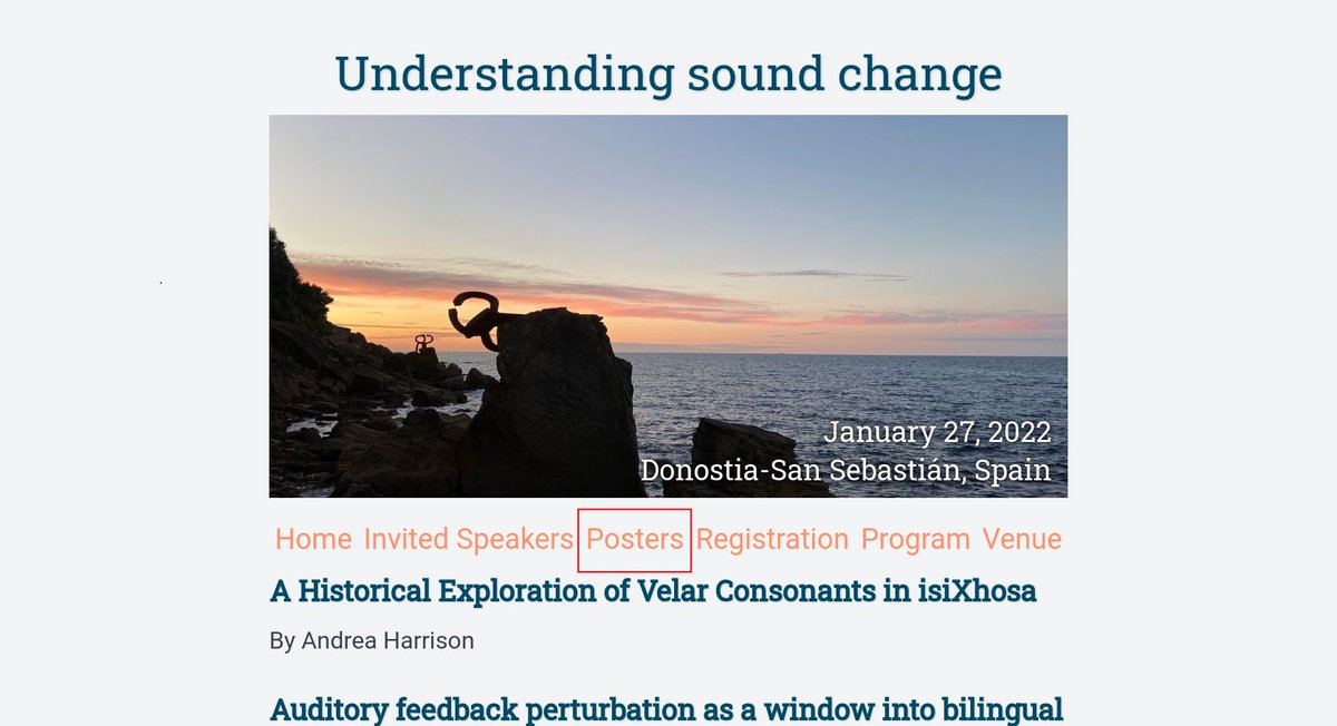 OCP19plus's tweet photo. (1/4) We just added the posters section for the "Understanding sound change" workshop. You can find them by clicking on the "Posters" label on our page: https://t.co/jJkguFVcsH

Let us briefly introduce what you will find! https://t.co/hf8kitbX1X