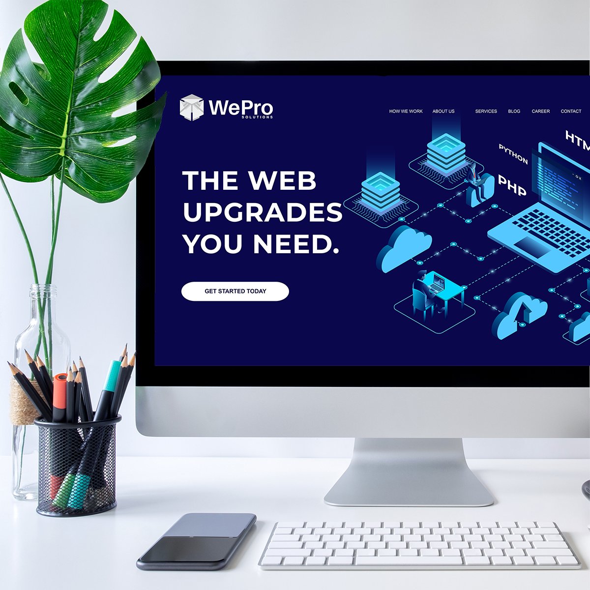 A good website is all about the having the right design. When you work with us, we’ll make sure your site is on brand and functional for you and your audience. Click below to see more about our web services and how we can serve you! wepro-solutions.com/services/ #webdesign