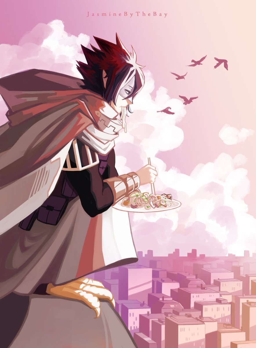 JasJasByTheBay's tweet photo. My piece for @KitchenHeroZine in collaboration with @fakeanimeboi and their recipe, the Chimera Yakisoba!! 
Leftover sales are happening now so if you'd like pick something up for yourself now is the time to do so! https://t.co/axzC1ORikC