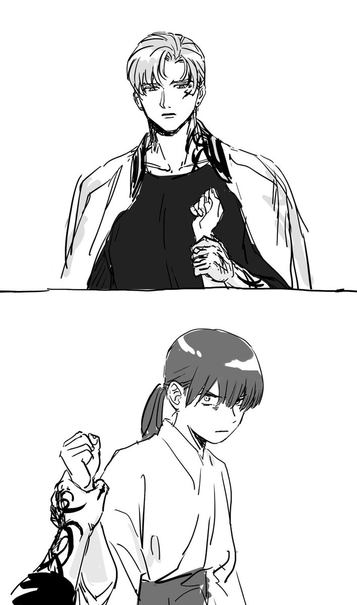 まだ話は終わってないさんちょうもうと強めのさにわ(一応付き合っているふたり)
※さんちょうもうは別にキレてません 