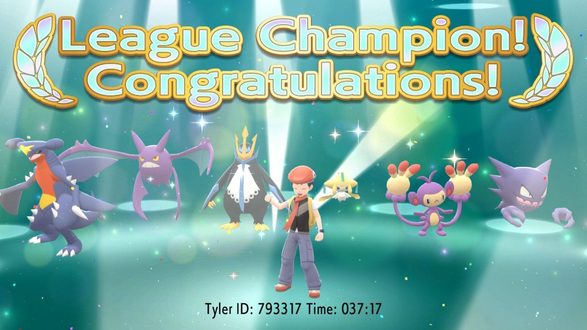 Hellojapan960's tweet photo. Finally beat Cynthia! I dont remember it being this hard as a kid lol
#Pokemon #PokemonBrilliantDiamond #NintendoSwitch #GamingBacklog https://t.co/x2FPUqY0s7