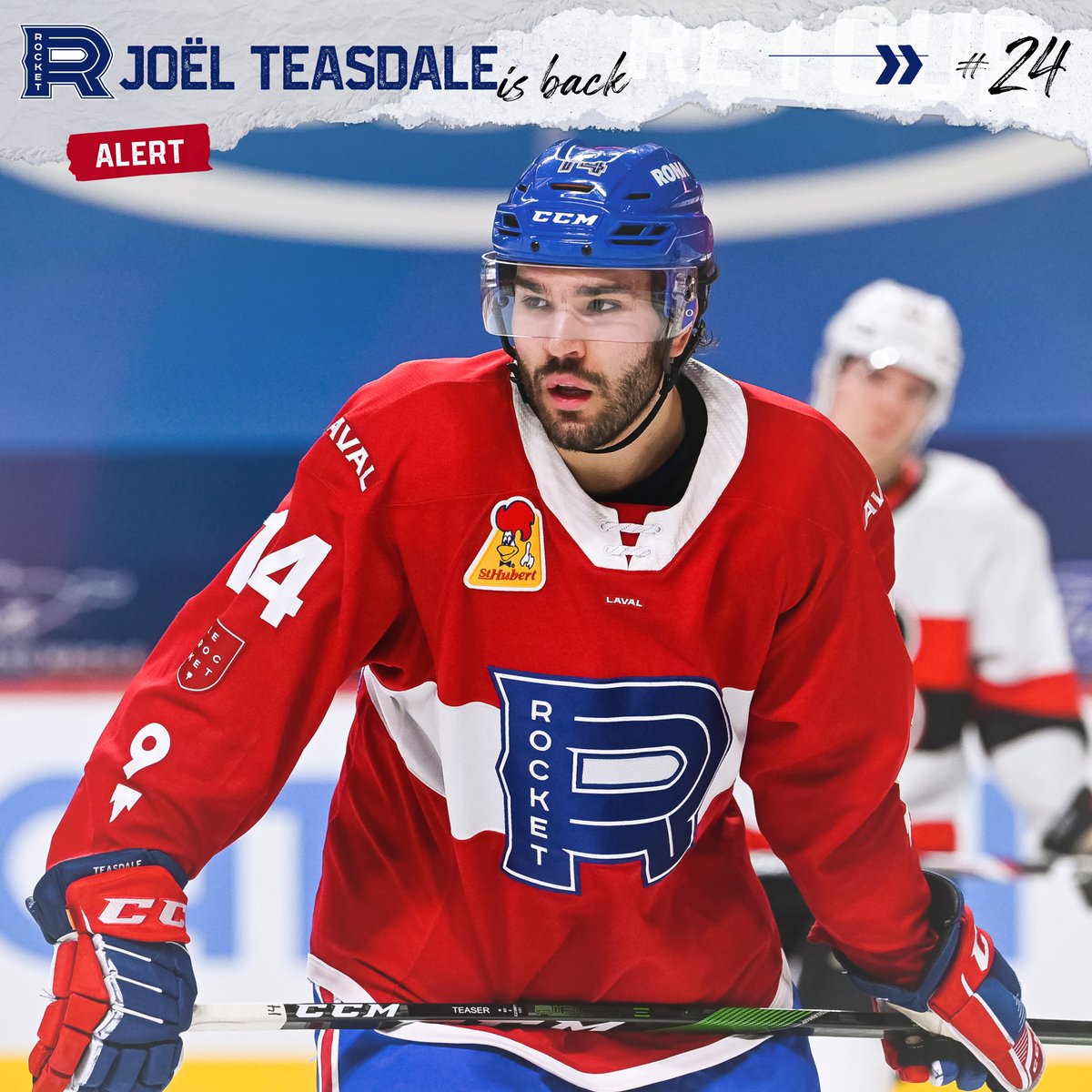 BREAKING NEWS: Joël Teasdale has officially been cleared to return to play and will be sporting a new number, #24!