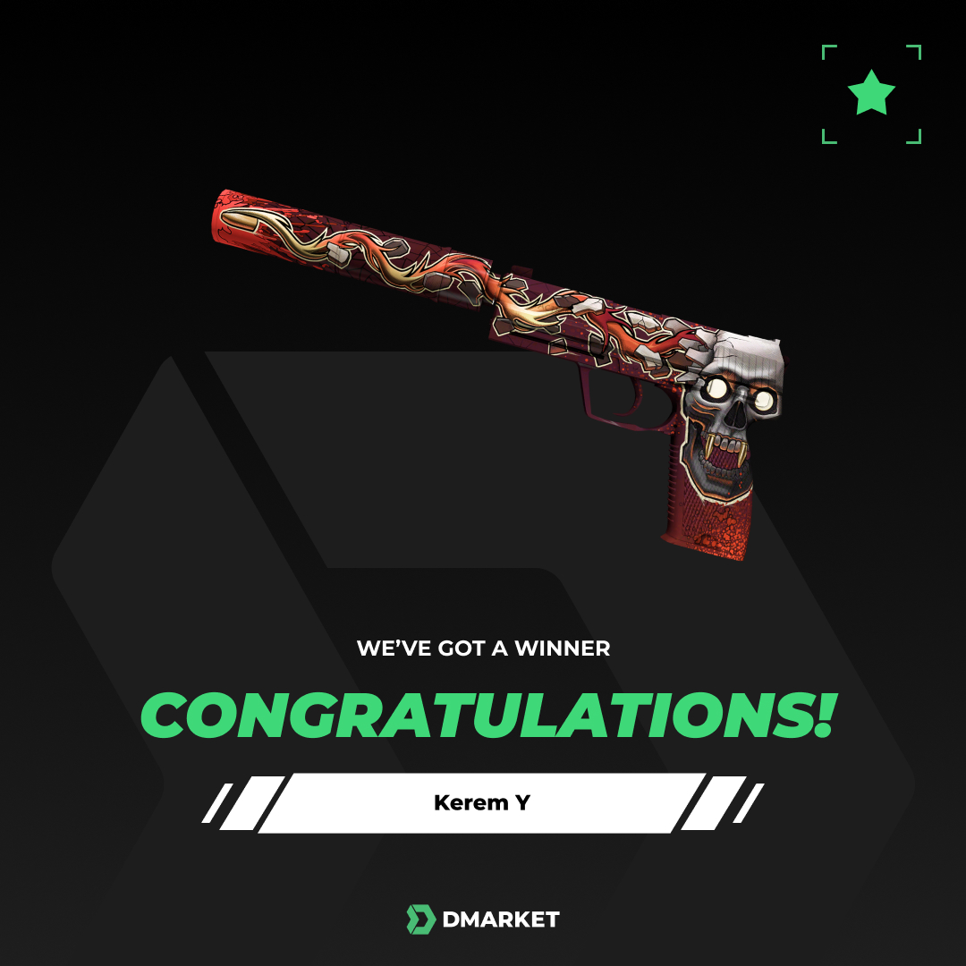 ASIIMOV GIVEAWAY! 

5 skins - 5 winners. 
Make sure to participate in order to get a chance to win one of the most iconic skins in-game. 

How to take part?
Follow the link and make as many entries as you can. 
dmarket.com/blog/skins-giv…

Good luck🍀

🎉P.S congrats to Kerem Y