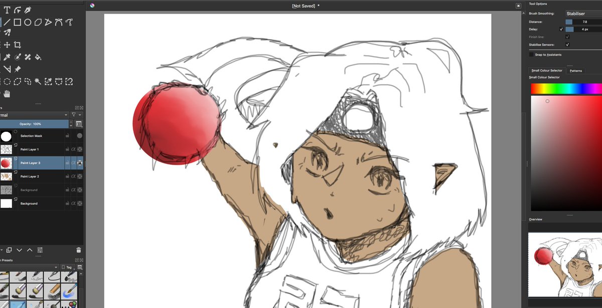 ok. drew this in like 2 hours with my broken tablet and MY GOD, never again, I almost gave myself an aneurysm with only the sketch and gave up after starting the color lmao