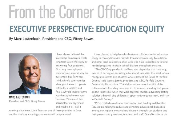 Last year, I was pleased to help launch a business collaborative for education equity in conjunction with <a href="/FCCFoundation/">FCCFoundation</a> and other local businesses. Read about our efforts and my thoughts on #educationequity in <a href="/BCCCC/">BCCCC</a>'s The Corporate Citizen. pbi.bz/3tOdwMT