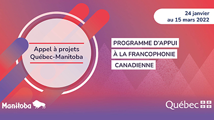 QuebecToronto's tweet photo. 📣📣📣 Organismes et entreprises francophones du Québec et du #Manitoba, à vos projets!

📅Vous avez jusqu'au 15 mars pour soumettre vos demandes d'aide financière pour vos projets de collaboration.

Tous les détails ici👇
https://t.co/KTPgWK6NQR

#frcan #frmb #francophonie https://t.co/YtcYQjNImJ