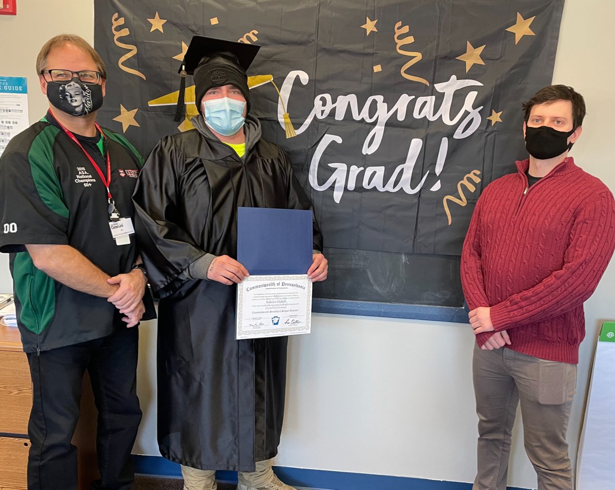ConnectionsWk's tweet photo. The BCPS #PrepYA staff wants to congratulate, Brandon Maleski, passing his HS Equiv. exam! Despite facing some challenges, Brandon accomplished his goal with the support of our staff, probation officer, Johnny, and his own resilience. His next steps are to pursue the #R3program! https://t.co/qpx1VImYG9