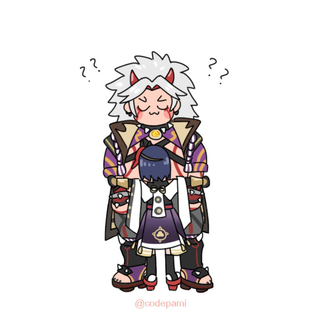 ????hug
#ittosara #itto #KujouSara  #原神 