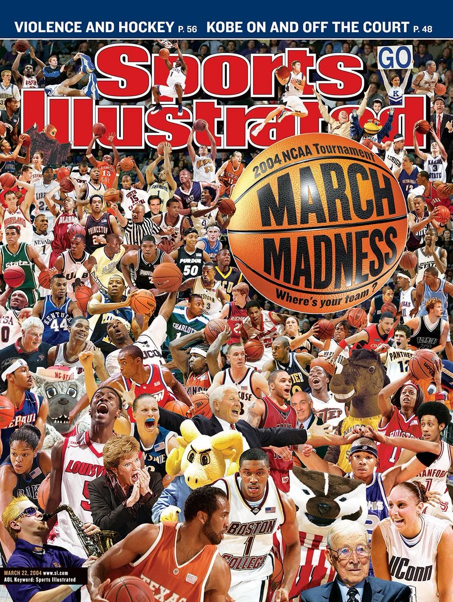 jdmorris23's tweet photo. 2004 Sports Illustrated March Madness Cover https://t.co/IlBhc3lU6E