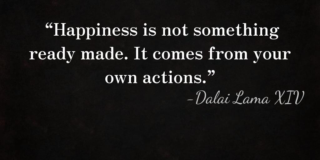 Payel_96's tweet photo. “Happiness is not something ready made. It comes from your own actions.”

— Dalai Lama XIV https://t.co/UcljW9waLP