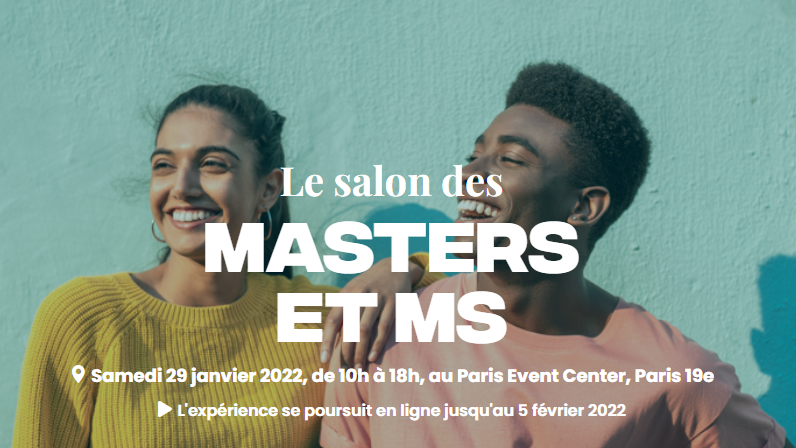A la recherche d'une formation bac+4/5 ? 🎯
Retrouvez-nous le 29 janvier au <a href="/Salon_SAMS/">Salon SAMS</a> pour découvrir nos #masters et discuter de votre #projetpro avec nos experts #orientation 📆
 👉 bit.ly/3Kwzxpc

#UPEC #Choisirlupec #Etudieralupec #Trouvermonmaster