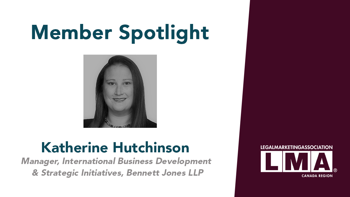 LMAcanada's tweet photo. Check out our latest Member Spotlight with @_KatHutchinson of @BennettJonesLaw! She shares insight into what her typical day looks like, how she adds value to clients, and what she’s looking forward to in 2022 and more! – https://t.co/q3BWG1R4yK
#LMAMkt #LMAExec #LMANext https://t.co/2BmaiW1Qmv