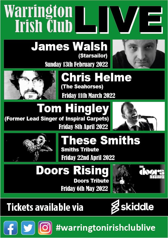 JIMMYBOY1969's tweet photo. Great start to 2022 with these already booked in and on sale!!
All look like being sellouts!!!
@Starsailorband @jamesstarsailor @ChrisHelme @TheSeahorses1 @SeahorsesBand @THESMITHS @TheseSmiths @tomhingleymusic @inspiralsband @TheDoors https://t.co/v5JtizBVYT