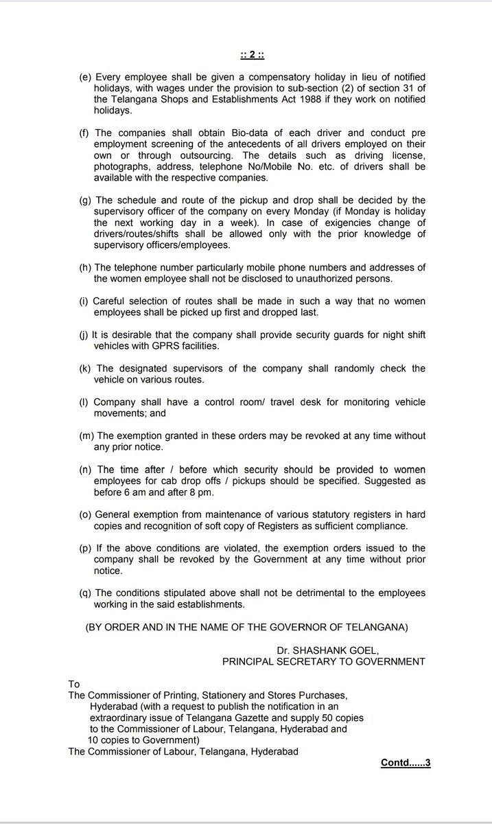 KonathamDileep's tweet photo. As I had mentioned in my previous tweets, what Telangana government did was to grant a procedural extension to an existing GO. (Enclosed GO copy)

It is a pity that few people are making attempts to spread misinformation about a publicly available government document!

4/n https://t.co/AD0uHk9nuU