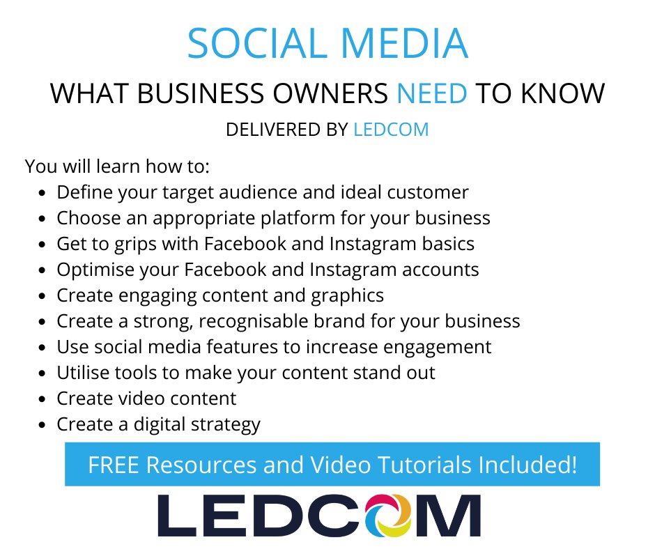 ledcomltd's tweet photo. ** Attention small business owners **
LEDCOM’s Business and Marketing Executive, Catherine Henderson will be hosting a free social media webinar on Wednesday 26th January from 10am until 12pm.
To sign up, call: 028 2826 9973 or email: catherine.henderson@ledcom.org.
#LEDCOM https://t.co/ndvJfKi7nO