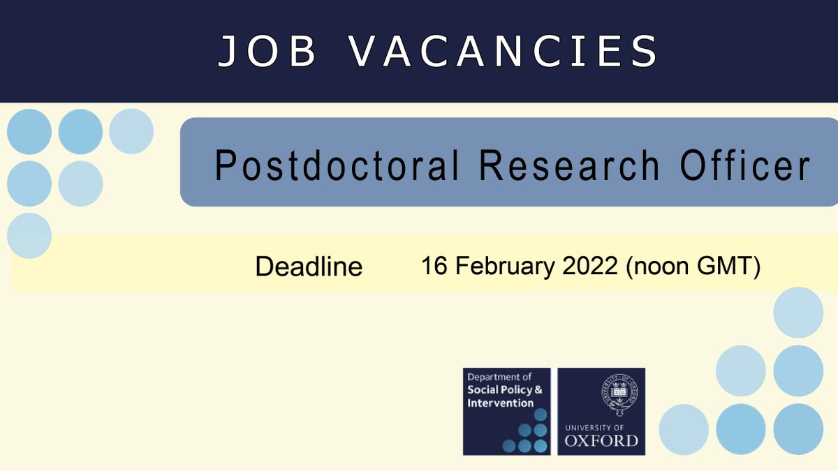 Are you the statistical whiz we're looking for?

We've got an excellent #postdoc job available working with <a href="/CluverLucie/">Lucie Cluver</a> 

Find out more &amp; apply by the 16 February 👇 

spi.ox.ac.uk/vacancy-advanc…