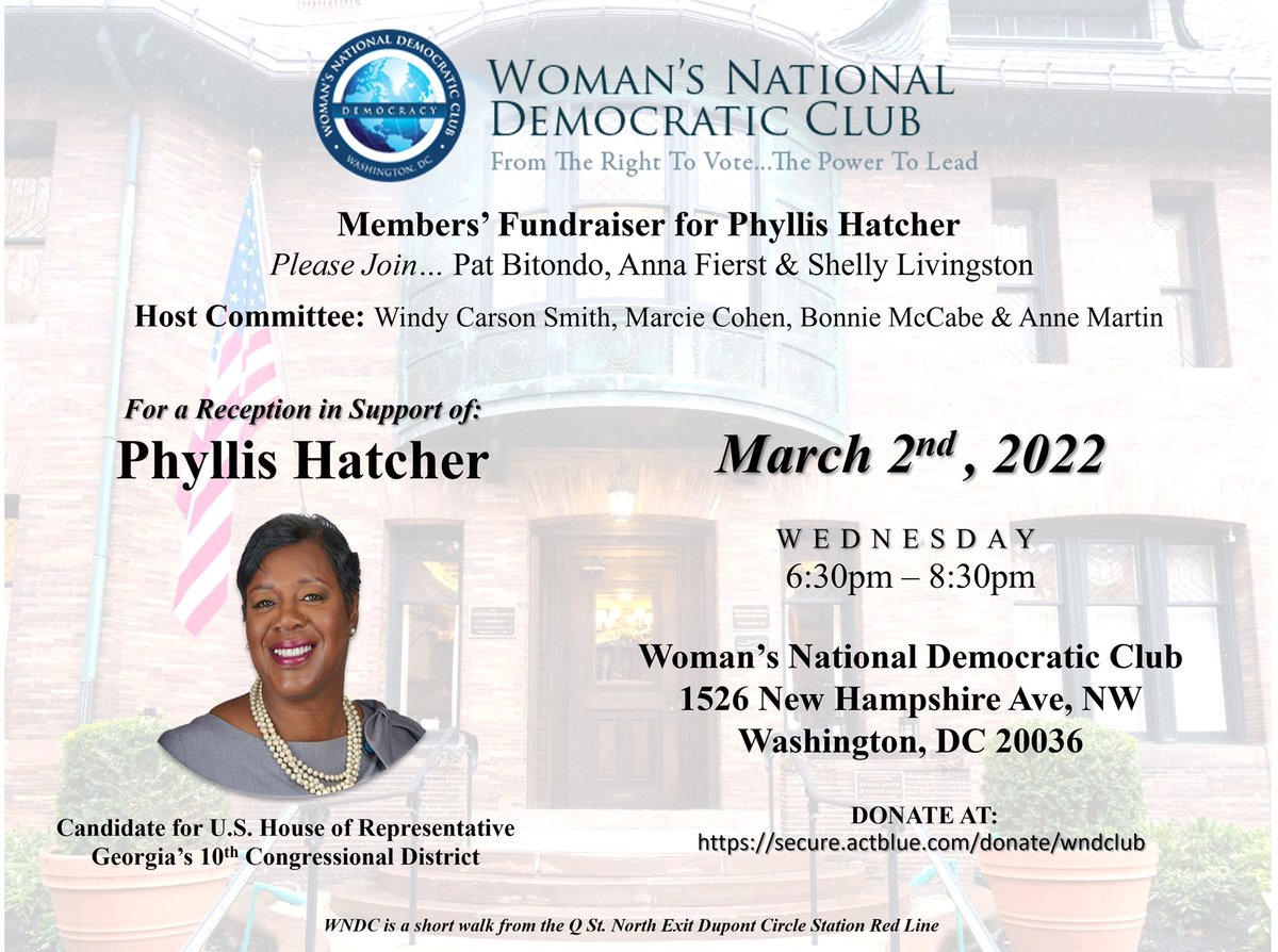 HatcherForD10's tweet photo. Come with us &amp; be part of this movement.
We are going to Washington, DC.

Follow us on: @PhyllisHatcherForCongress
Join her>>> https://t.co/pXd1mgbu1s

https://t.co/DnMxmKC6L7
https://t.co/tRY3GicGft
#hatchinghope
#hatchinghelp
#hatchinghappiness https://t.co/agks3vQGoH