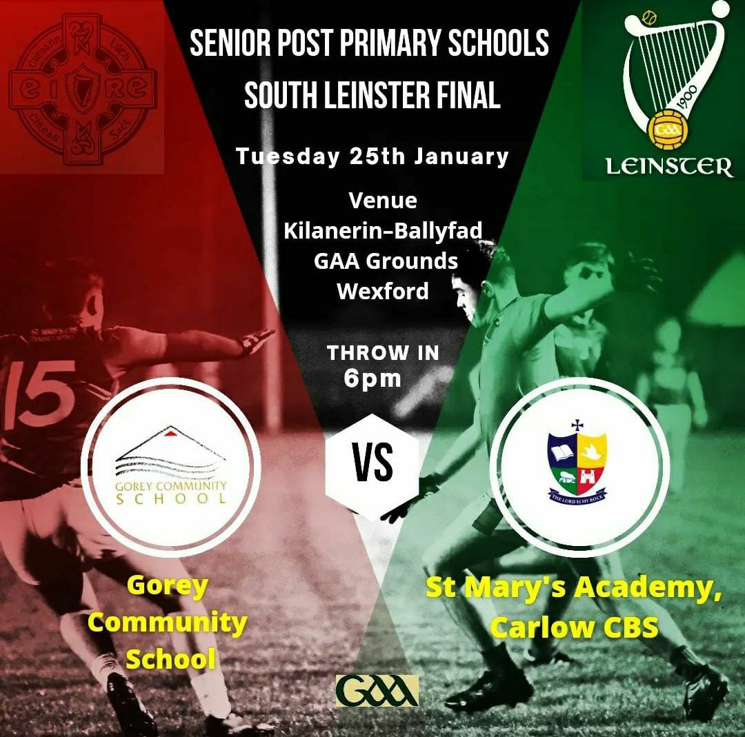 Joe Nolan (@raighne2003) on Twitter photo Massive game for <a href="/cbscarlow/">St. Mary's Academy CBS An Edmund Rice School</a> tomorrow in <a href="/kilaneringaa/">Kilanerin GAA Club</a> in wexford v <a href="/GoreyCS/">Gorey Community School</a>. It will be a cracker based on displays of both to date. Be great for all the <a href="/Carlow_GAA/">Carlow GAA</a> and <a href="/CLGLaois/">Laois GAA</a> supporters to come down and cheer on the CBS. <a href="/TheLeftWingBack/">The Left Wing Back</a> <a href="/kclr96fm/">KCLR 96FM</a> <a href="/Natsport/">Nationalist Sport</a> <a href="/CWnationalist/">Carlow Nationalist</a> Massive game for <a href="/cbscarlow/">St. Mary's Academy CBS An Edmund Rice School</a> tomorrow in <a href="/kilaneringaa/">Kilanerin GAA Club</a> in wexford v <a href="/GoreyCS/">Gorey Community School</a>. It will be a cracker based on displays of both to date. Be great for all the <a href="/Carlow_GAA/">Carlow GAA</a> and <a href="/CLGLaois/">Laois GAA</a> supporters to come down and cheer on the CBS. <a href="/TheLeftWingBack/">The Left Wing Back</a> <a href="/kclr96fm/">KCLR 96FM</a> <a href="/Natsport/">Nationalist Sport</a> <a href="/CWnationalist/">Carlow Nationalist</a>