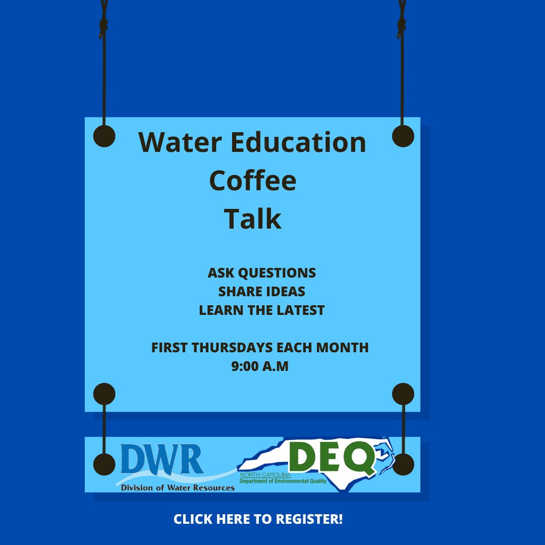 ProjectWETNC (@projectwetnc) on Twitter photo Water Education Coffee Talks are BACK in 2022! Grab your morning beverage on the first Thursdays of each month. <a href="/naturalsciences/">NC Museum of Natural Sciences</a> <a href="/NorthCarolinaEE/">NorthCarolinaEE</a> <a href="/NCDEQ/">N.C. DEQ</a> To sign up for these ➡️forms.office.com/g/6ZGxBmUNcn Water Education Coffee Talks are BACK in 2022! Grab your morning beverage on the first Thursdays of each month. <a href="/naturalsciences/">NC Museum of Natural Sciences</a> <a href="/NorthCarolinaEE/">NorthCarolinaEE</a> <a href="/NCDEQ/">N.C. DEQ</a> To sign up for these ➡️forms.office.com/g/6ZGxBmUNcn