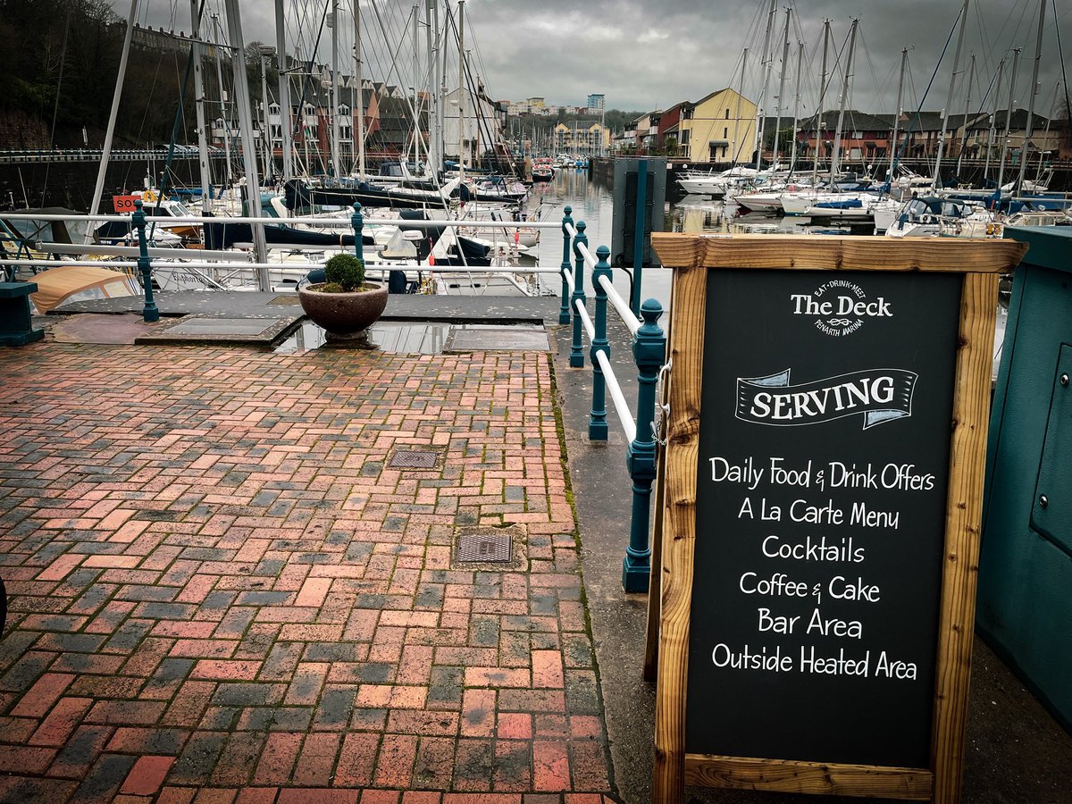 If you haven't visited us for a while here’s a little reminder of why you should visit us. 

✔️Daily food &amp; drink offers 
✔️Cocktails 
✔️Weekend breakfast &amp; brunch 
✔️Stunning views 
✔️Indoor &amp; outdoor heated areas 
✔️2 function rooms thedeckpenarth.co.uk ⚓️