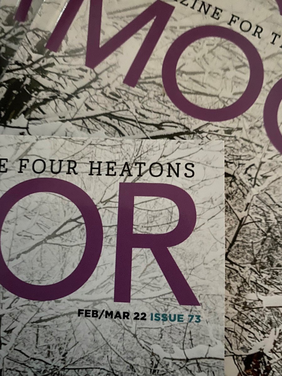Excited -  Our latest issue (no 73) is hitting the streets of The Heatons this week. It goes (free) to 10.5K Heatons addresses. If you’re outside our distribution area you can read it online here: bit.ly/Moormag Hope you like it! #shoplocal
