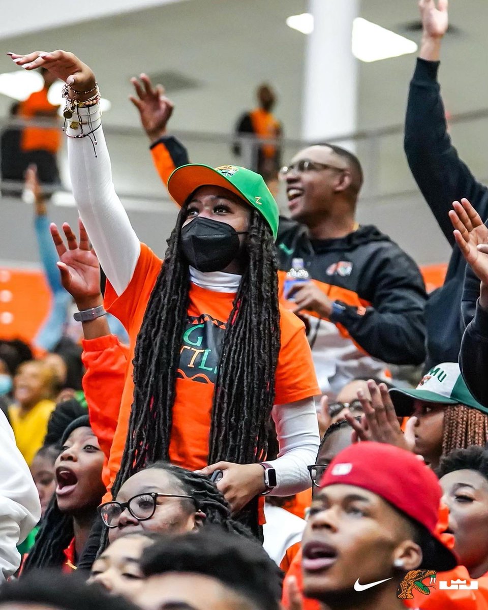 FAMUAthletics's tweet photo. #RattlerNation, we need you again tonight to show JSU what the best student section in the nation looks like! 

Get there early for the @FAMU_WBB game and stay for the @FAMU_MBB game as the Rattlers look to extend their home winning streaks!

⌚️ 5:30 PM

#FAMU | #Rattlers https://t.co/cXLuw2zi8C