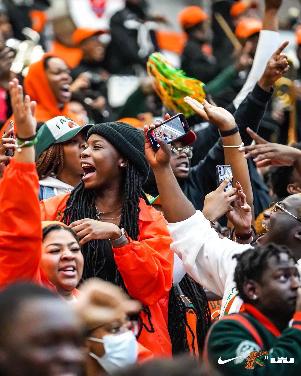 FAMUAthletics's tweet photo. #RattlerNation, we need you again tonight to show JSU what the best student section in the nation looks like! 

Get there early for the @FAMU_WBB game and stay for the @FAMU_MBB game as the Rattlers look to extend their home winning streaks!

⌚️ 5:30 PM

#FAMU | #Rattlers https://t.co/cXLuw2zi8C
