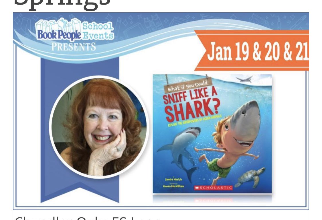 Pond Springs Library (@pondspringslib) on Twitter photo Last call on Friday (1-28) to order Sandra Markle books from Book People. Most copies are only $5 or $6!!! Find the link on the PSE library website. Books will be delivered to your child’s classroom. Last call on Friday (1-28) to order Sandra Markle books from Book People. Most copies are only $5 or $6!!! Find the link on the PSE library website. Books will be delivered to your child’s classroom.