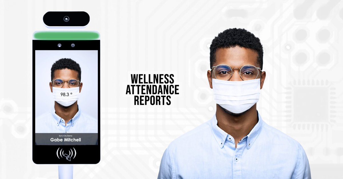 SyncCityTech's tweet image. Attendance Reports + Wellness Questions + Temperature Checks
Email Us: Info@Sync.City for Pricing &amp;amp; More!

#TemperatureChecks #TemperatureScanner #Omicron #WellnessQuestions #WellnessCheck #StaySafe #Covid19